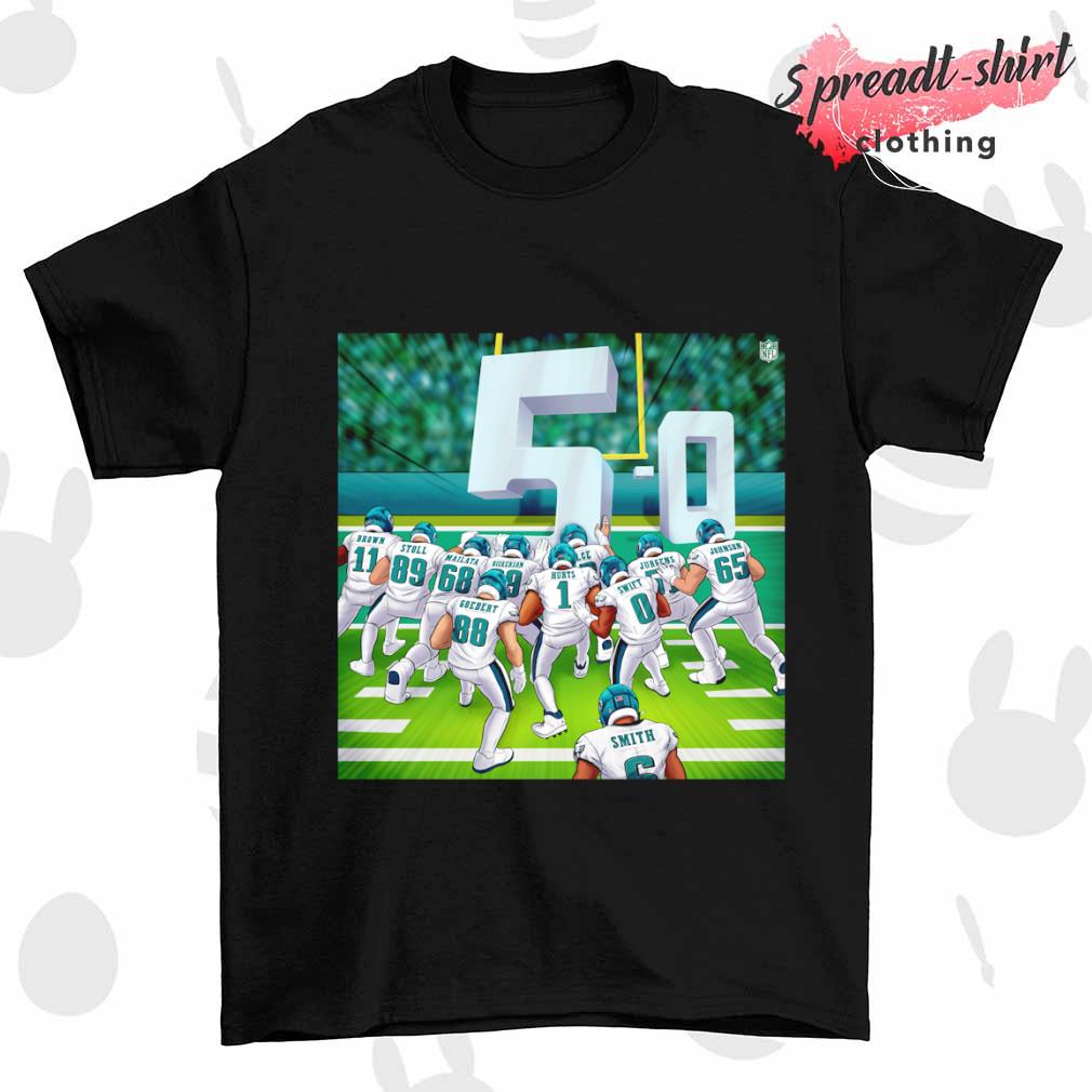 NFL Philadelphia Eagles The Brotherly Shove Is Undefeated Unisex T shirt -  Limotees