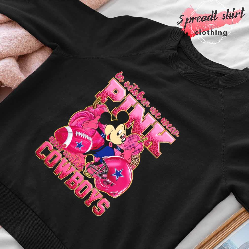 In October we wear pink and watch Dallas Cowboys Mickey Disney