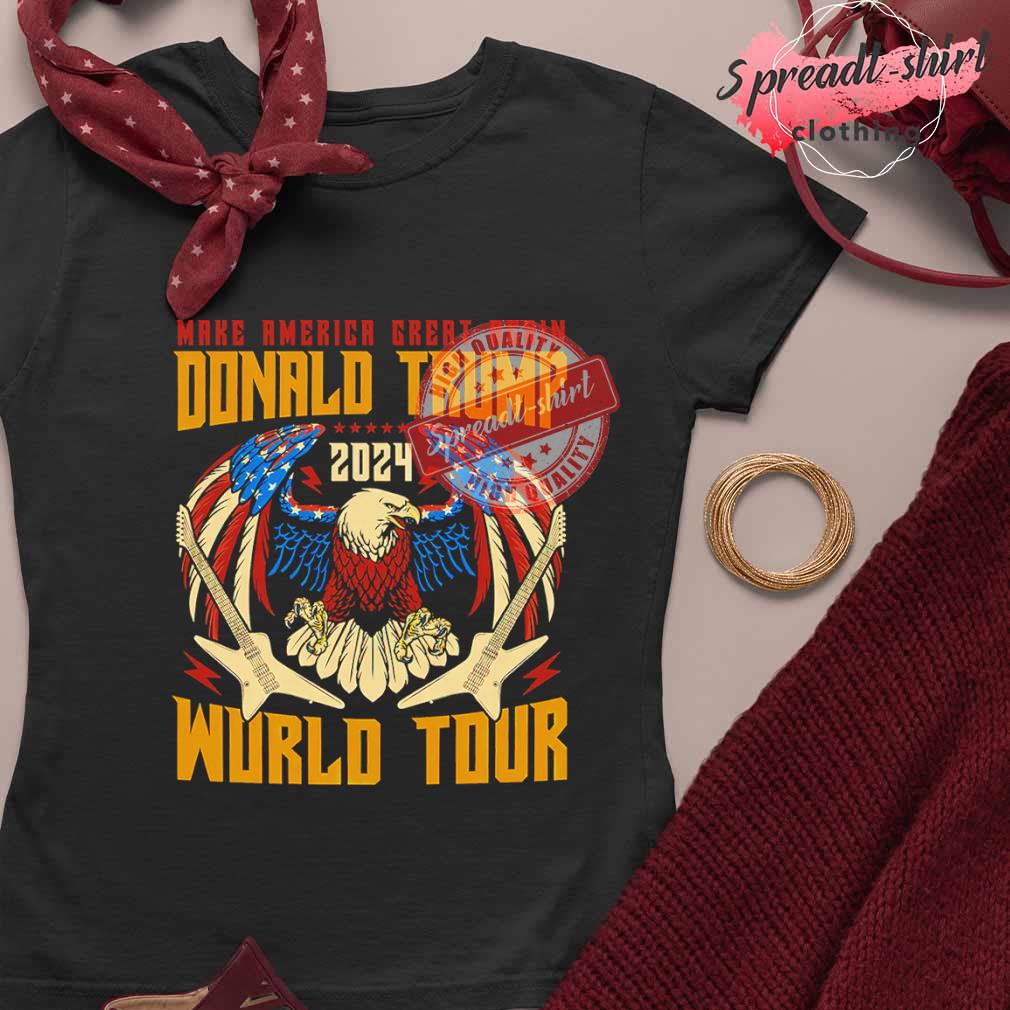 Official America Eagle With Electric Guitar Make America Great Again Donald  Trump 2024 World Tour T-shirt, hoodie, sweater, long sleeve and tank top