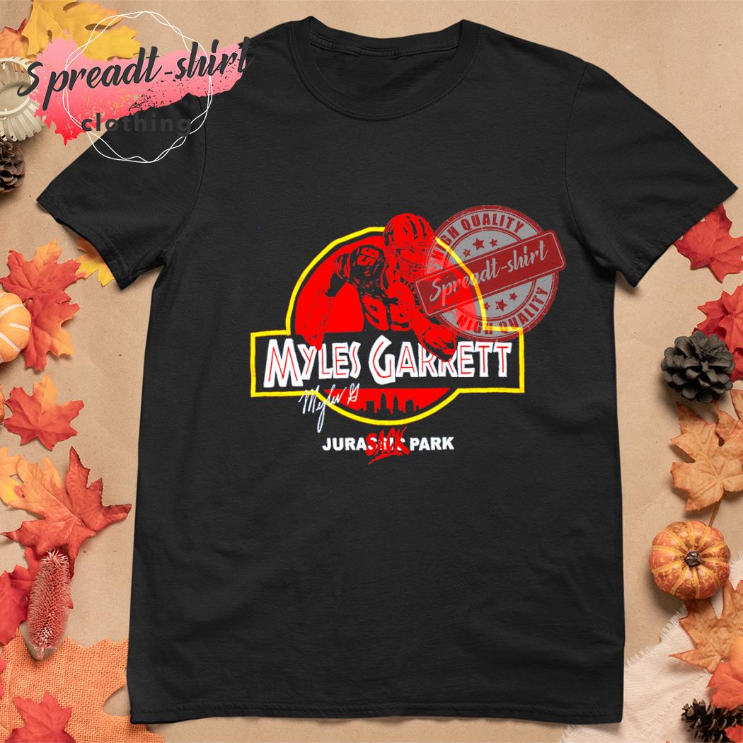 Official Myles Garrett Jurassic Park signature 2022 shirt, hoodie, sweater,  long sleeve and tank top