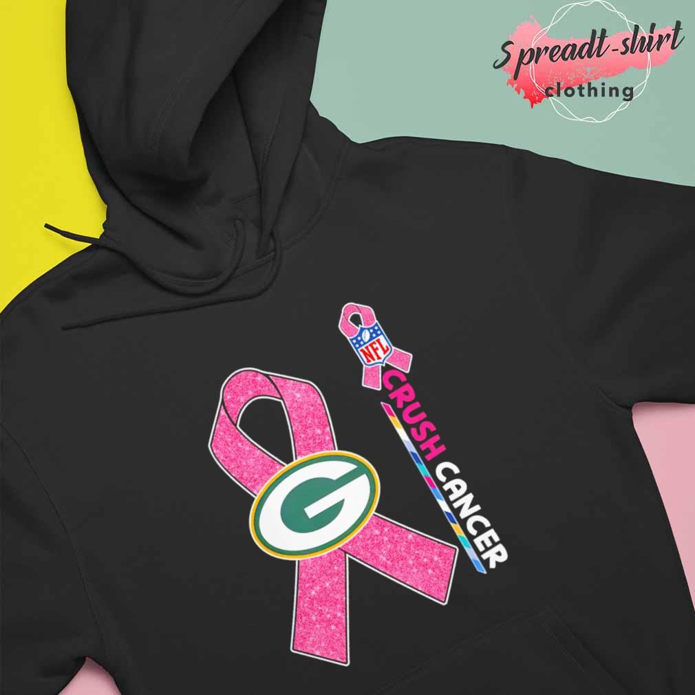 Green Bay Packers NFL Crush Cancer shirt, hoodie, sweater, long sleeve and  tank top