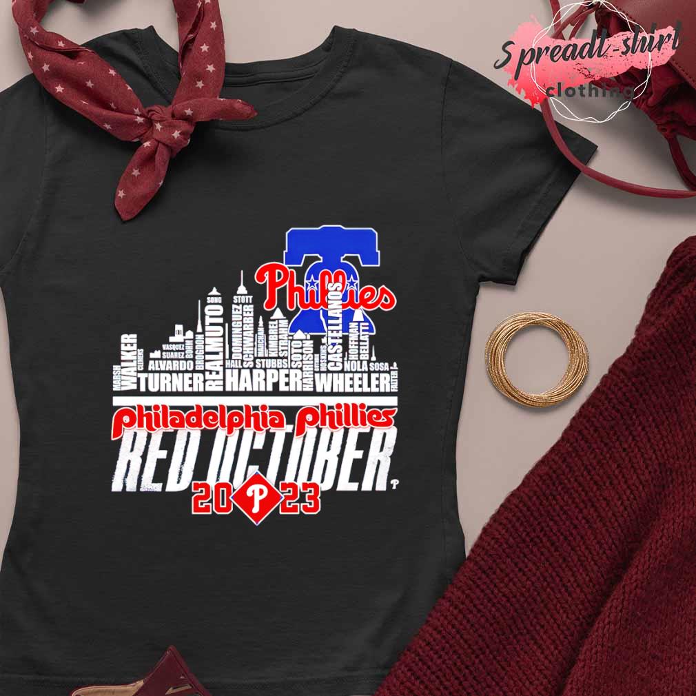 Skyline Philadelphia Phillies Red October 2023 shirt, hoodie, sweater, long  sleeve and tank top