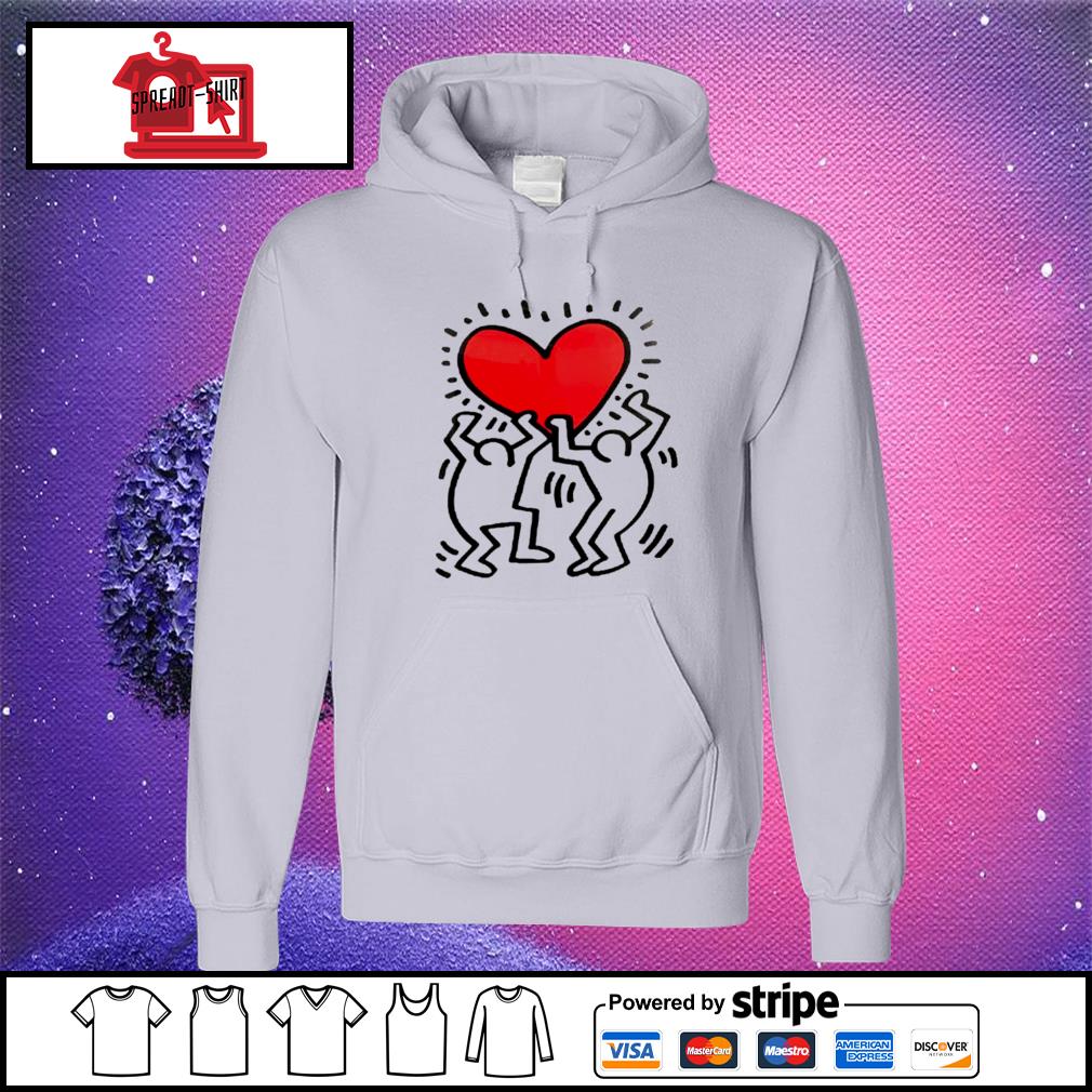 keith haring purple hoodie