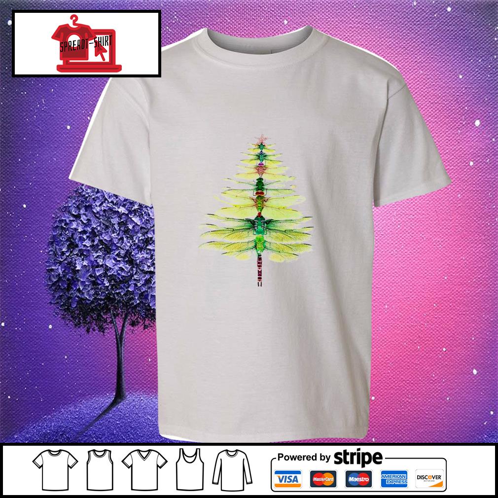 dragonfly christmas t shirt